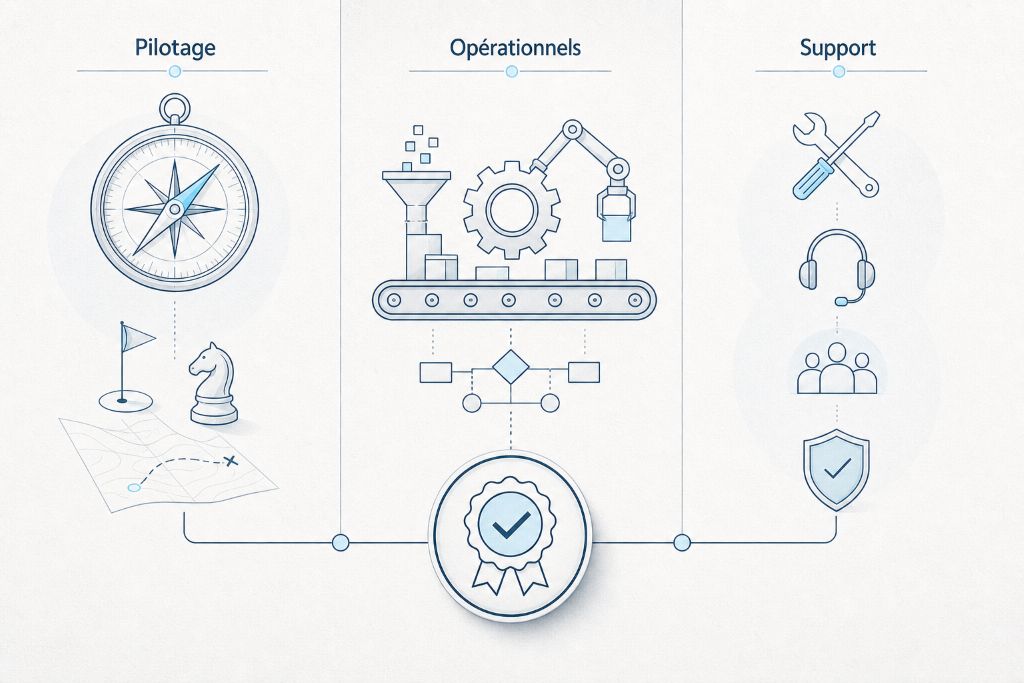 The 3 categories of processes
